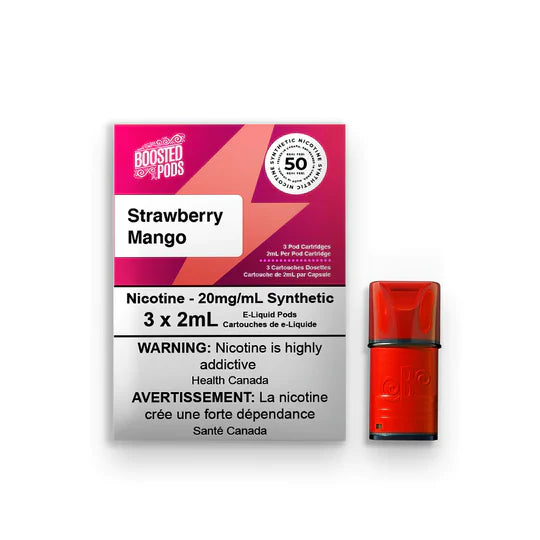 Boosted Pods - Strawberry Mango (FEDERAL) (STLTH Compatible)