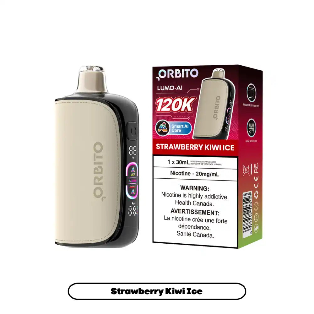 Strawberry Kiwi Ice Orbito Lumo AI 30mL - Disposable Vape 120K