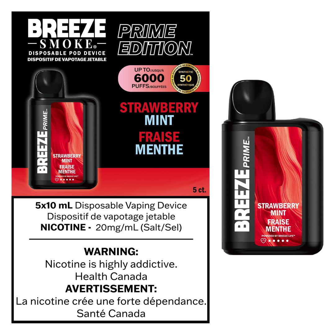 Strawberry Mint Breeze Prime S50 - Disposable 6K
