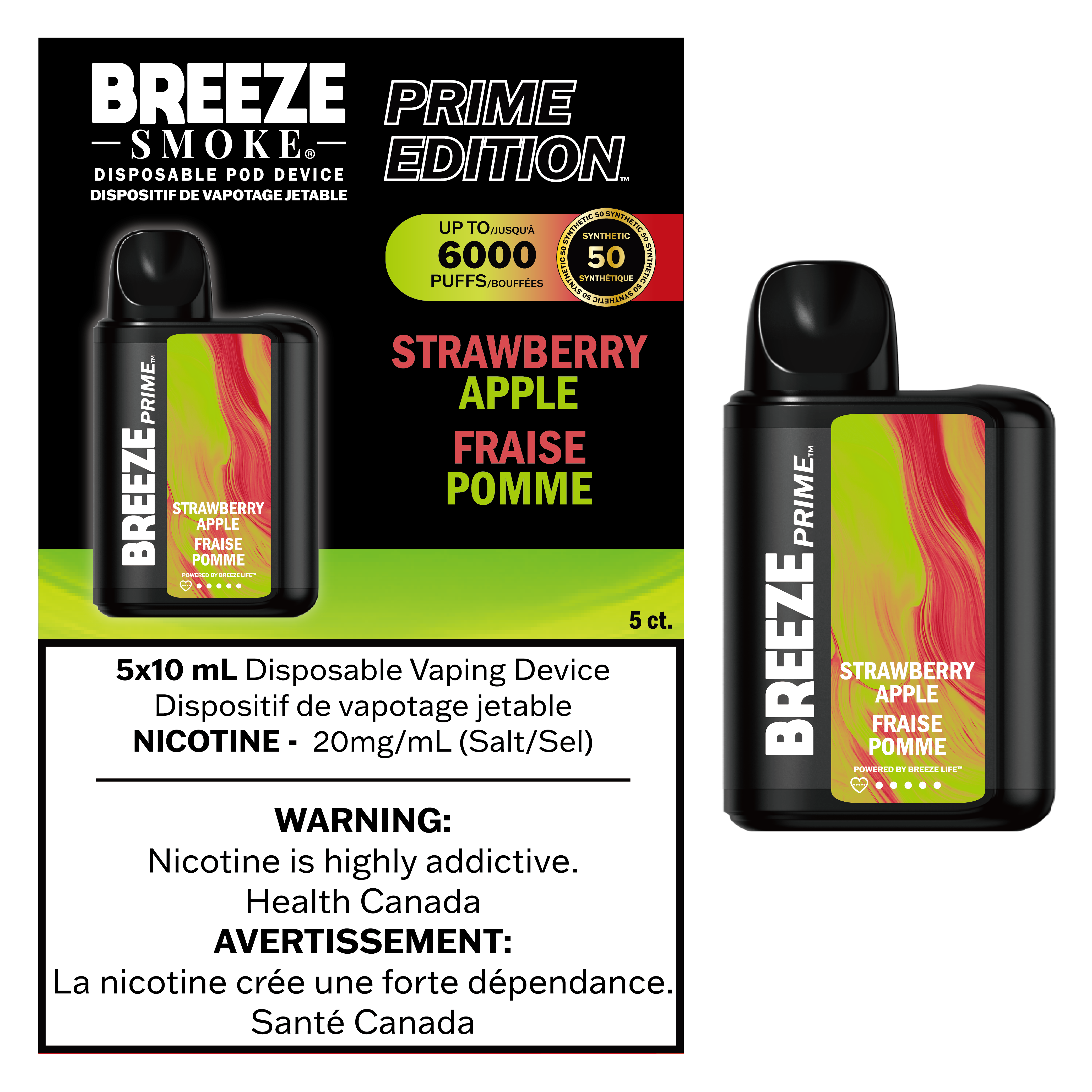 Breeze Prime - Disposable E-Cig (6000 Puffs) (PROVINCIAL)
