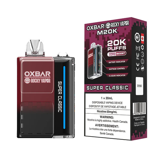 Super Classic Oxbar M20K - Vape jetable