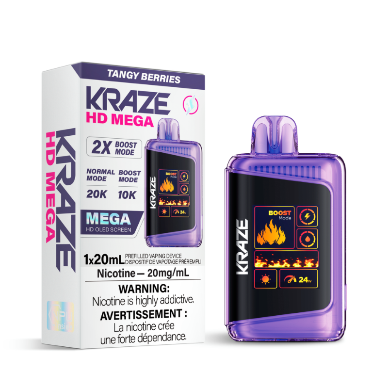 Kraze HD Mega - Disposable E-Cig (PROVINCIAL) (20k Puffs)