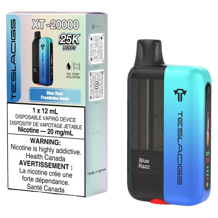 Blue Razz Teslacigs XT - Disposable 25K with retail box