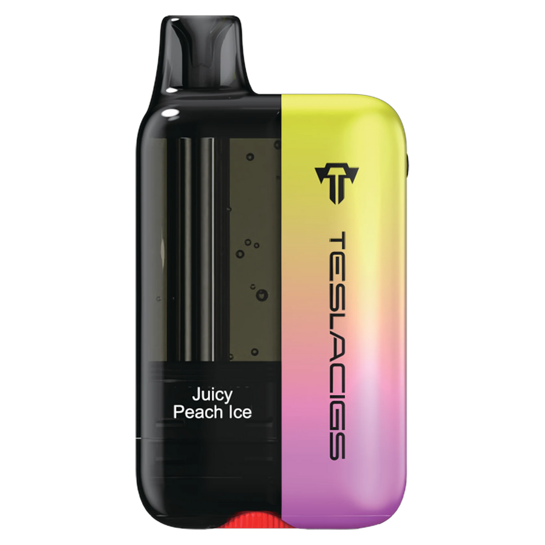 Juicy Peach Ice Teslacigs XT - Disposable 25K by TESLACIGS