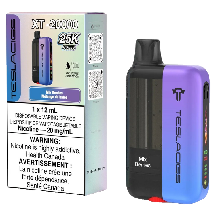 Mix Berries Teslacigs XT - Disposable 25K with retail box