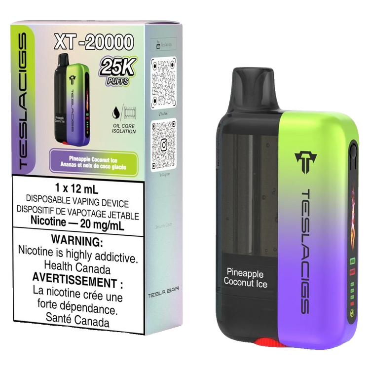 Pineapple Coconut Ice Teslacigs XT - Disposable 25K with retail box