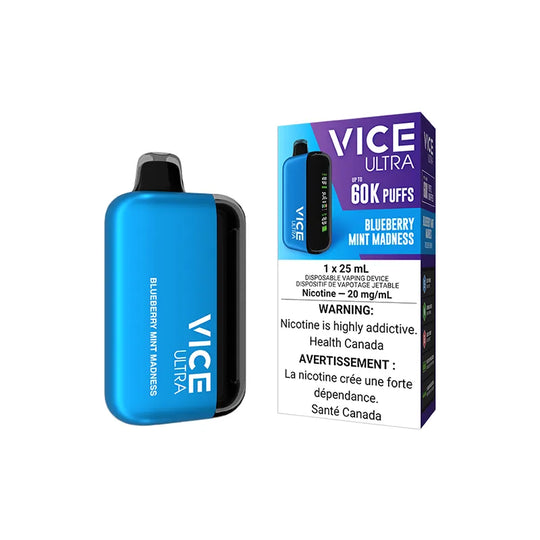Vice Ultra Myrtille Menthe Folie - Jetable 60K