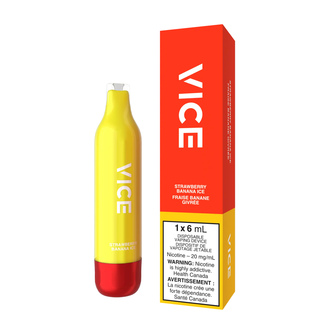 Strawberry Banana Ice Vice 2500 - Disposable Vape
