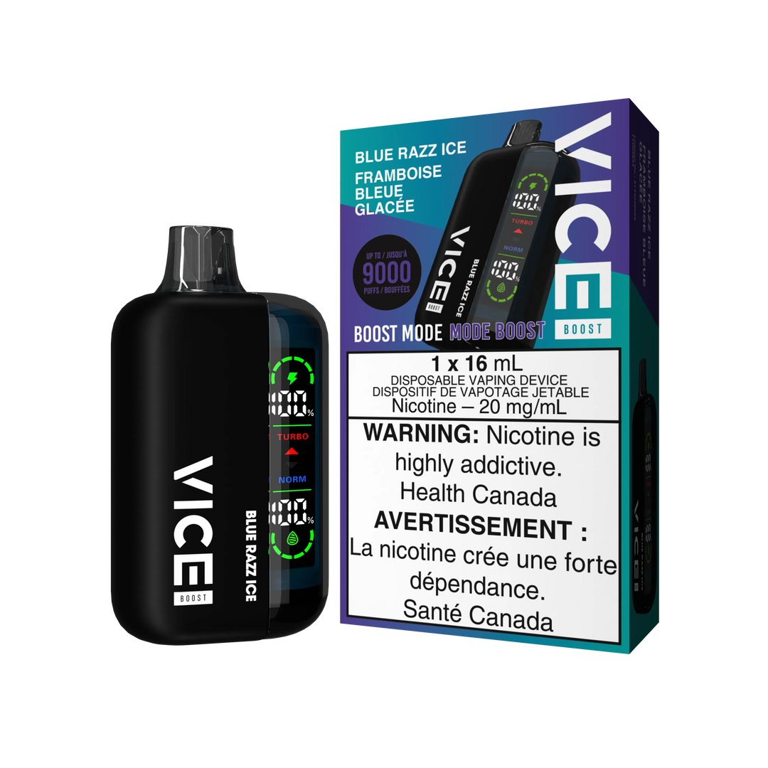 Blue Razz Ice Vice Boost - Disposable 9K