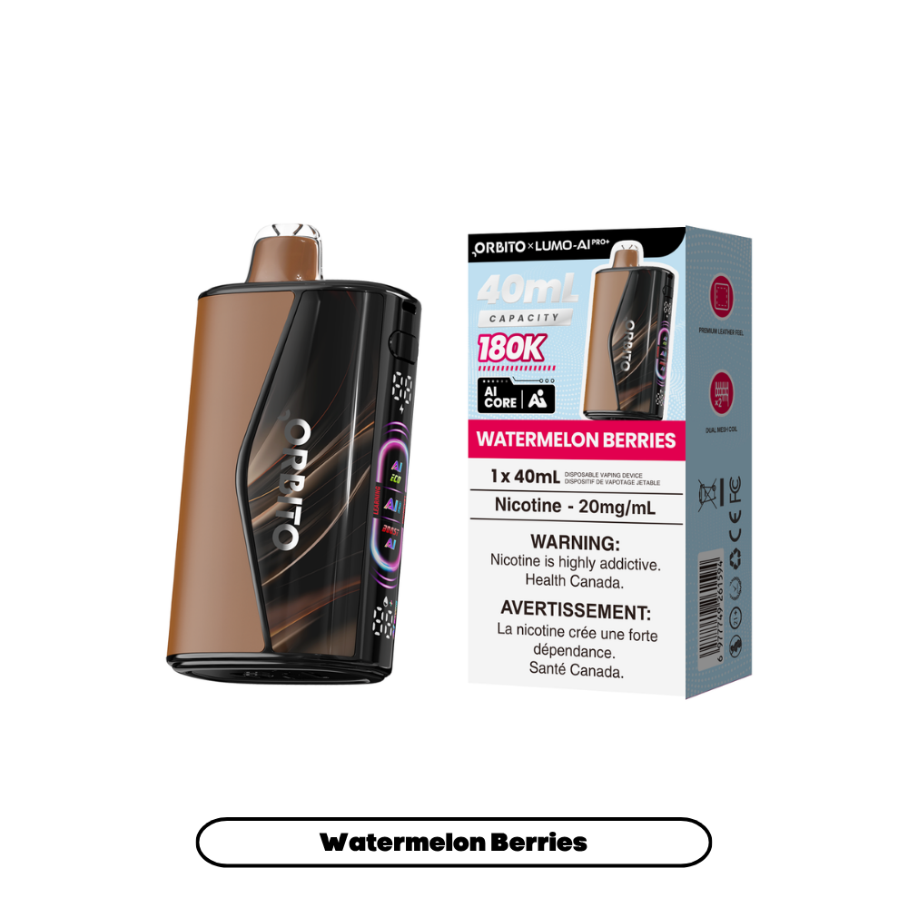 Watermelon Berries Orbito Lumo AI Pro+ - Disposable Vape 180K