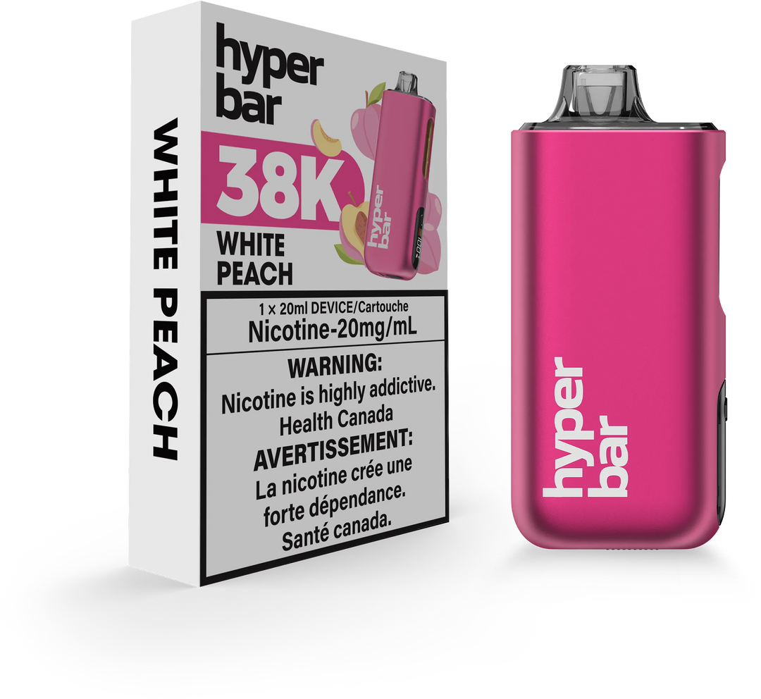 White Peach Hyperbar BE38000 - Disposable Vape