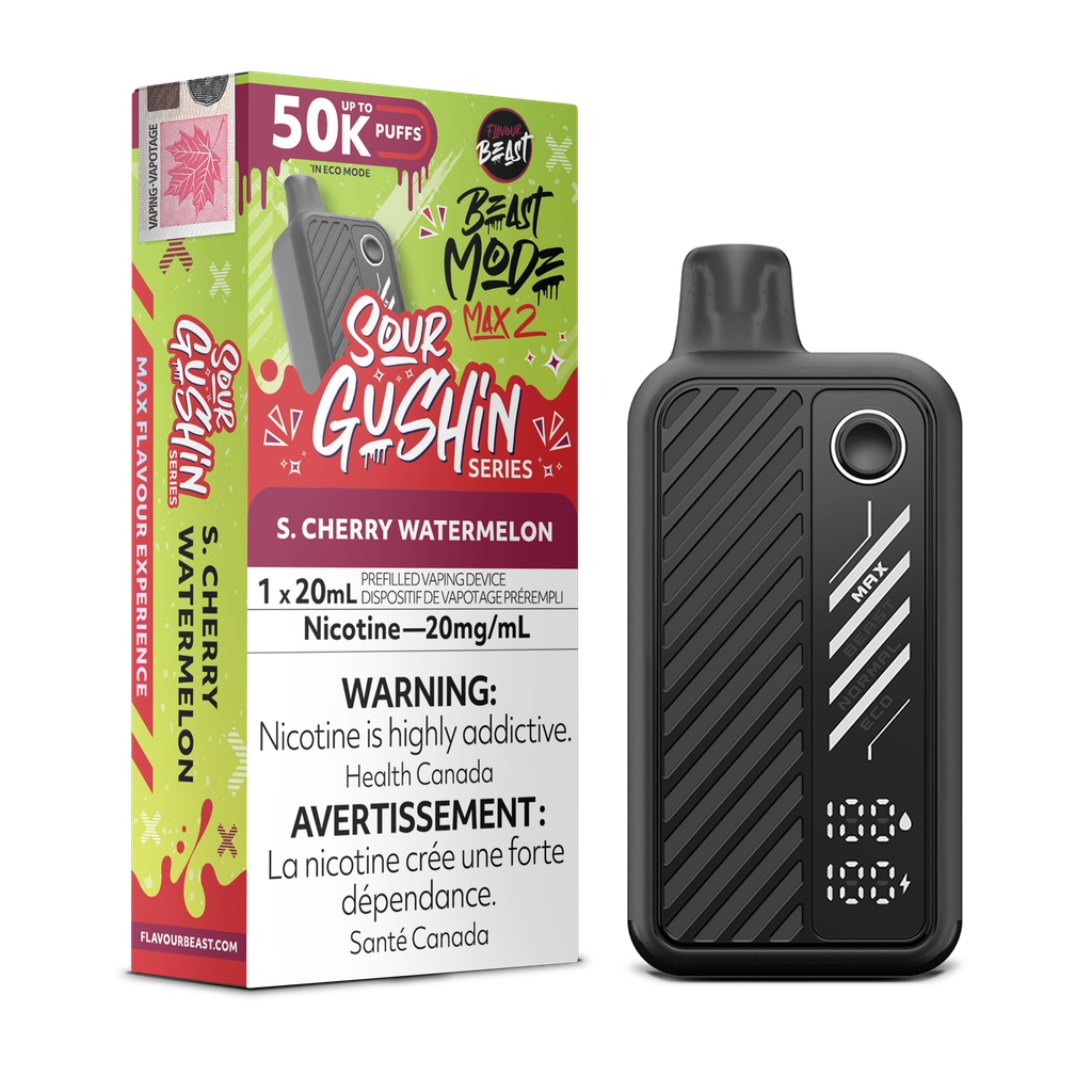 Flavour Beast Mode Max 2 – Cigarette électronique jetable (PROVINCIALE) (50 000 bouffées) 