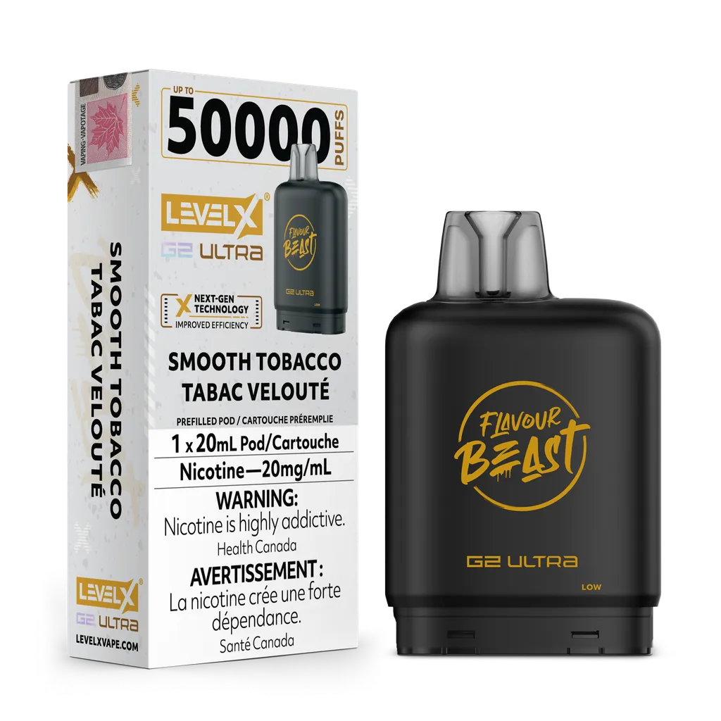 Smooth Tobacco by Level X Flavour Beast G2 Ultra 50K