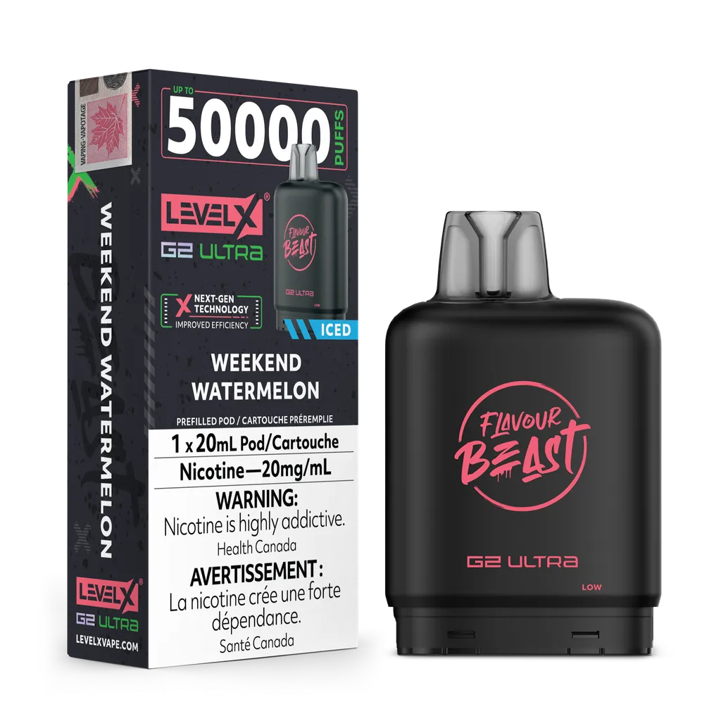 Weekend Watermelon by Level X Flavour Beast G2 Ultra 50K