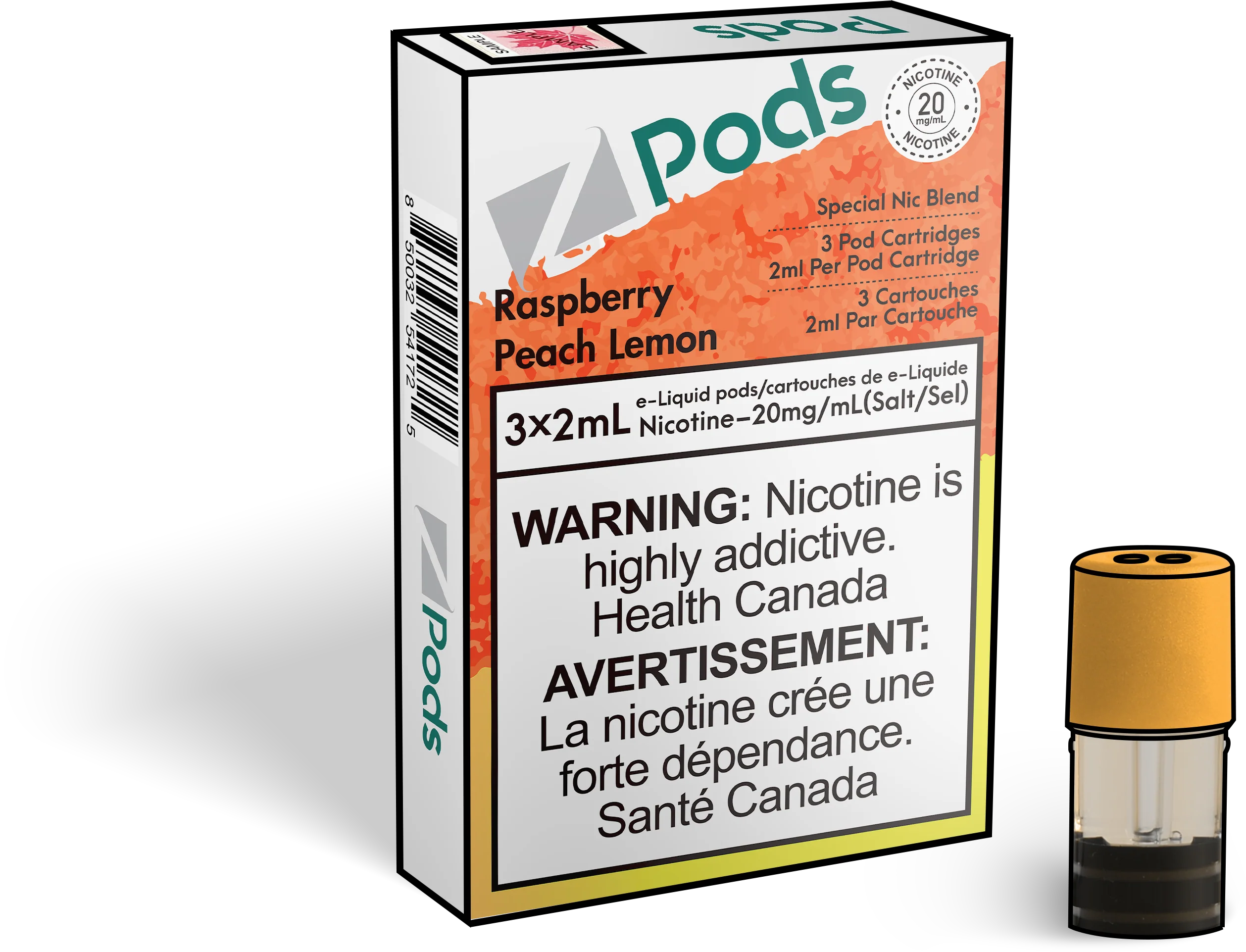 Z Pods - Raspberry Peach Lemonade  (PROVINCIAL)