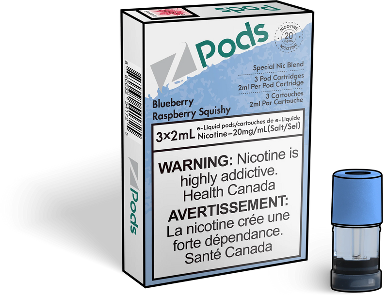 Z Pods -  Fresh Blue Raspberry (Squishy) (EXCISE TAXED)