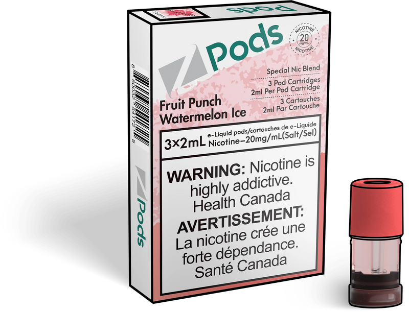 Z Pods - Fruit Punch Watermelon Ice (EXCISE TAXED)