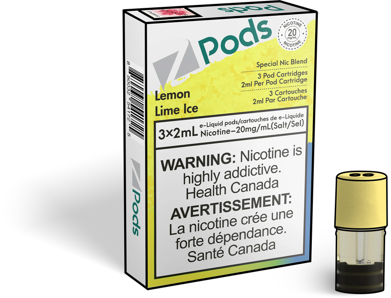 Z Pods - Lemon Lime Ice (EXCISE TAXED)