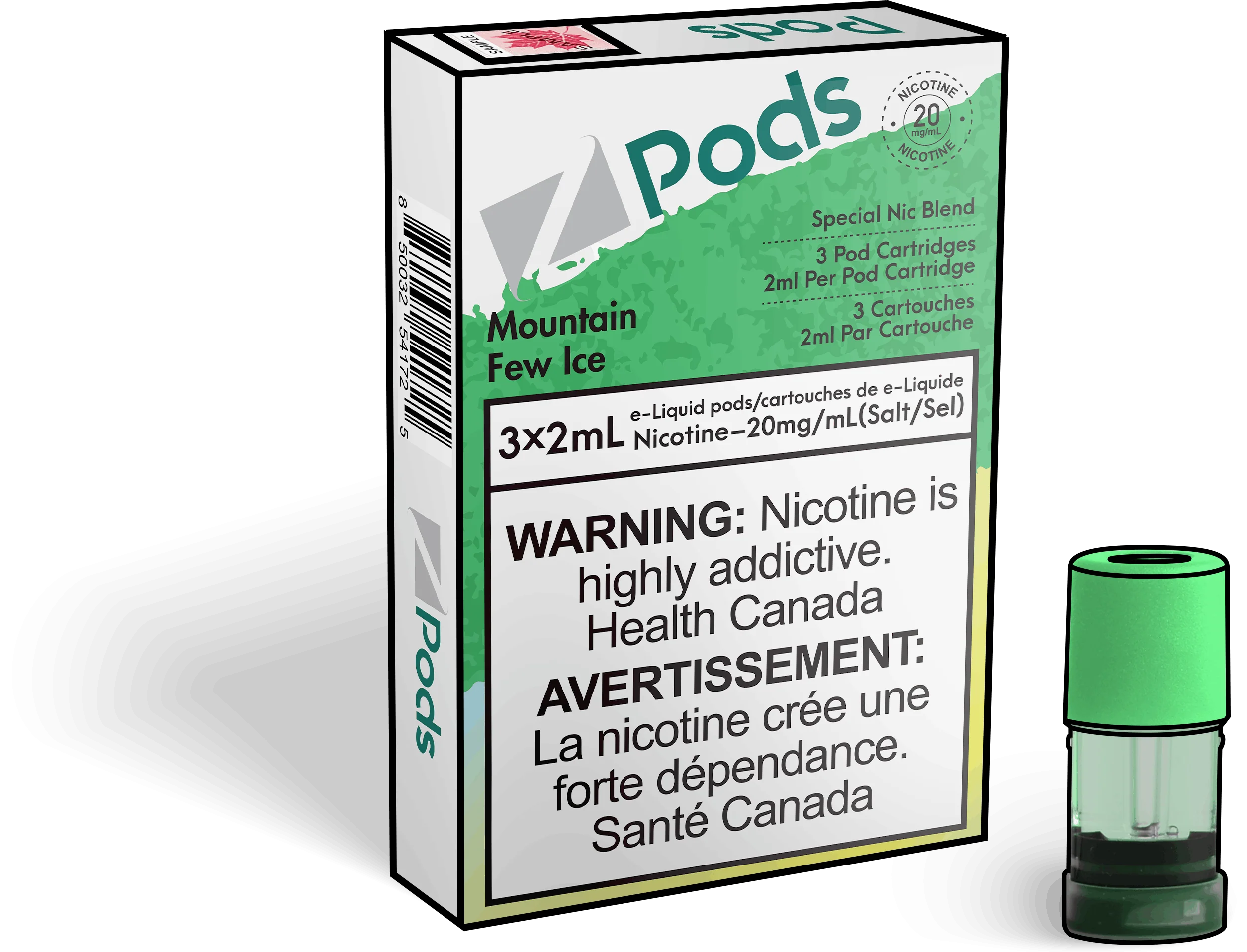 Z Pods - Peak Dew Iced (Mountain Few Iced) (PROVINCIAL)