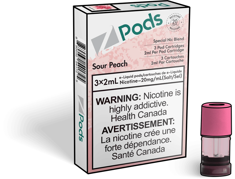 Z pods - Sour Peach (EXCISE TAXED)