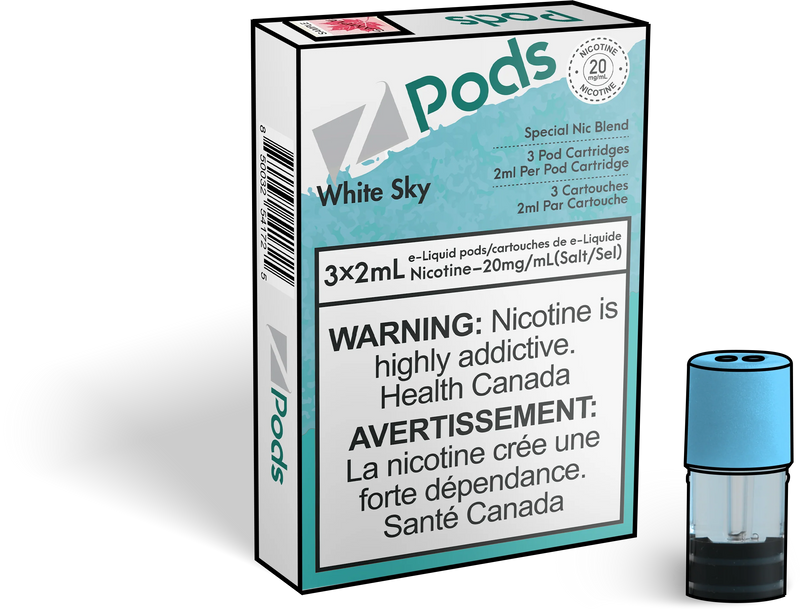 Z Pods - White Sky (EXCISE TAXED)