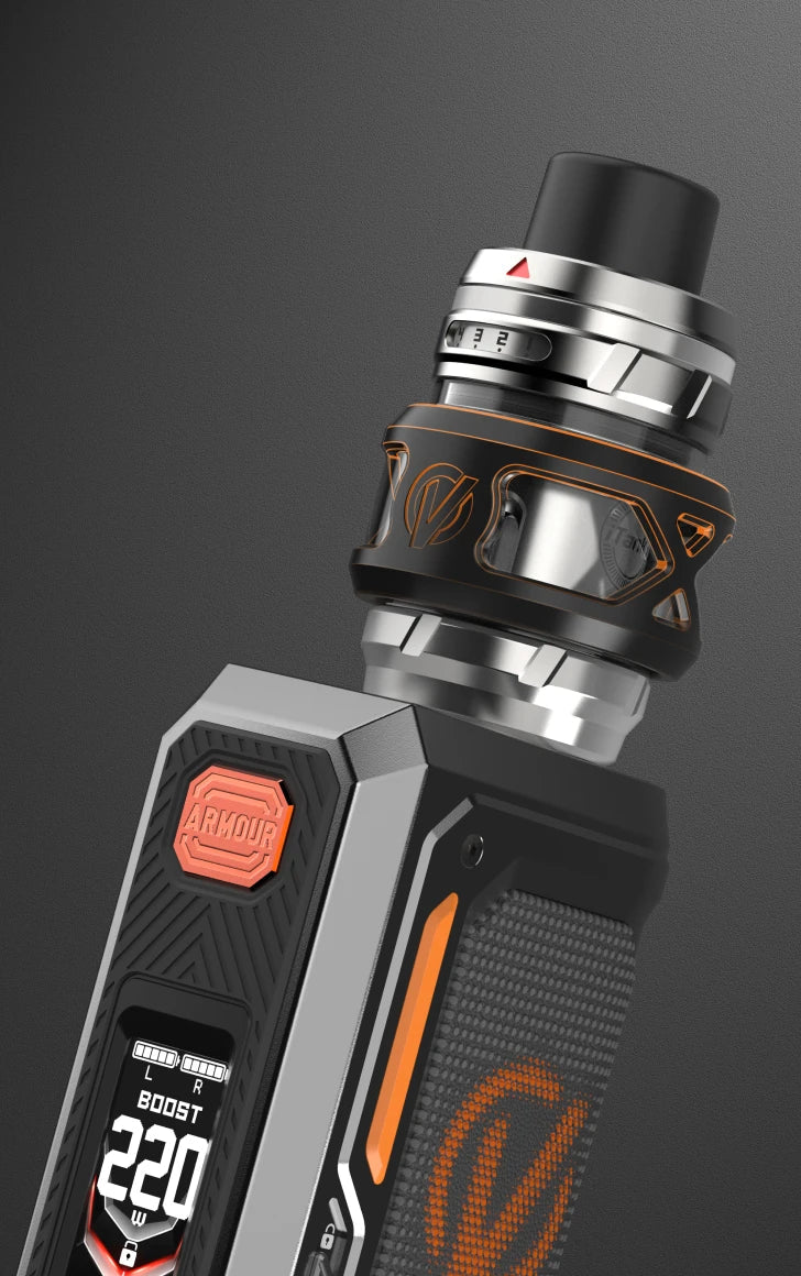 Vaporesso ARMOUR OCTA display and fire button detail
