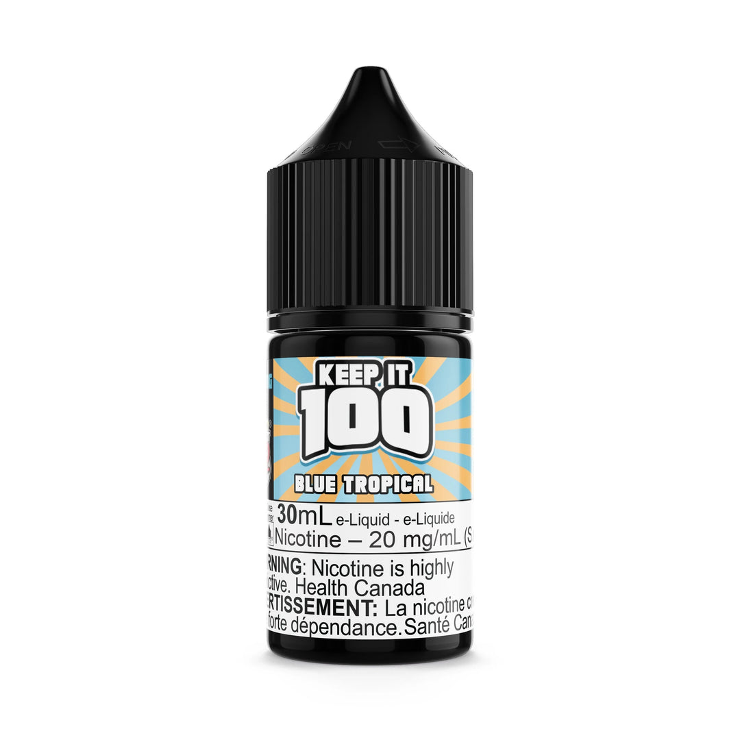 Blue Tropical by Keep It 100 Salt 30mL e-liquid bottle