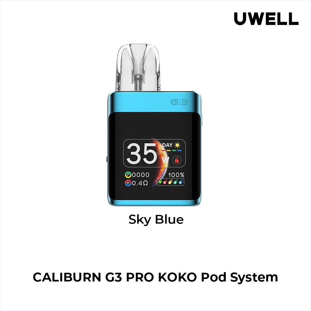 uwell caliburn g3 koko Buy Authentic Uwell Caliburn G3 Lite KOKO 25W Pod System Kit Cyan main image 1