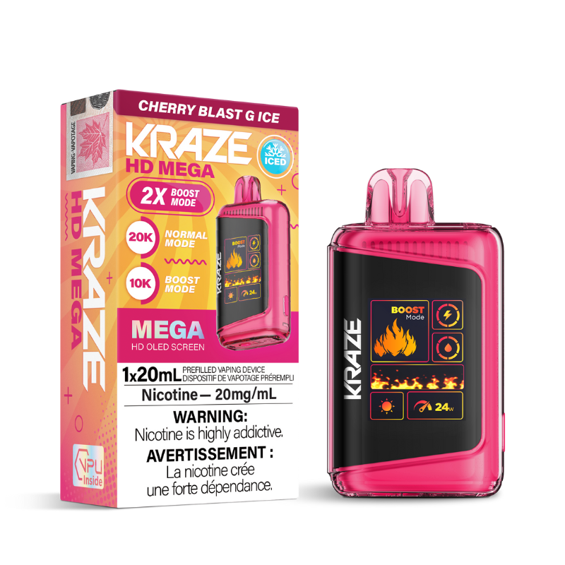 Kraze HD Mega - Disposable E-Cig (PROVINCIAL) (20k Puffs)