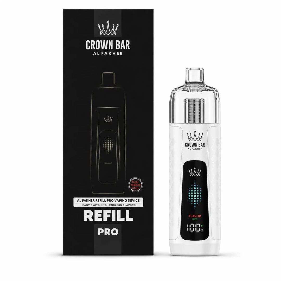 AL FAKHER Crown Bar - AF Refill Pro Device Kit 20mL in Pure White.