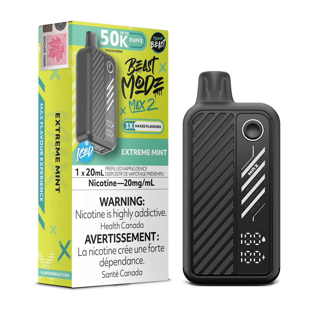 Flavour Beast Mode Max 2 – Cigarette électronique jetable (PROVINCIALE) (50 000 bouffées) 
