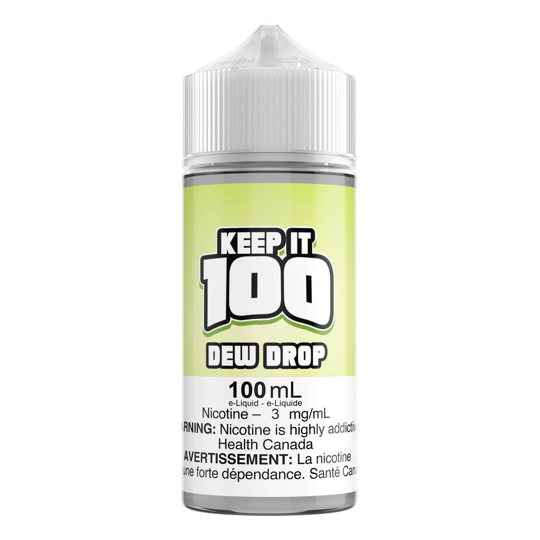 Dew Drop by Keep It 100 100mL e-liquid bottle