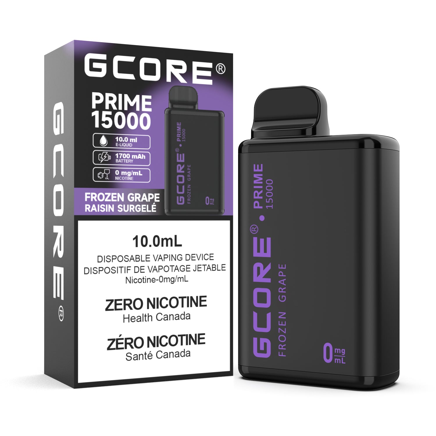 Rufpuf - Cigarette électronique jetable Prime 0 mg (PROVINCIAL) (15 000 bouffées)