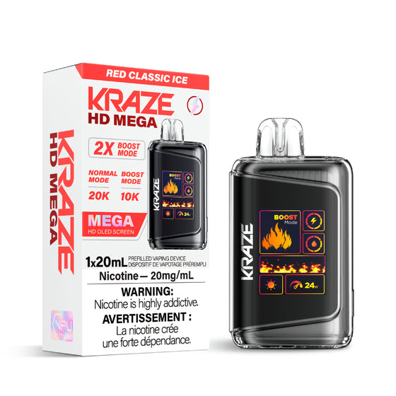 Kraze HD Mega - Disposable E-Cig (PROVINCIAL) (20k Puffs)