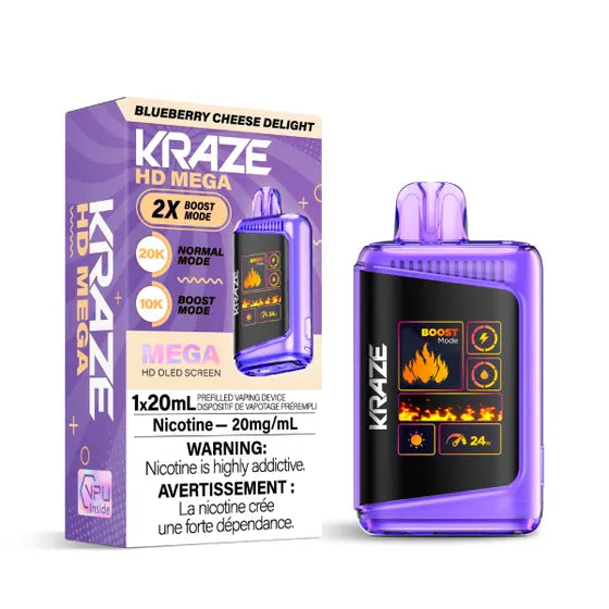 Kraze HD Mega - Disposable E-Cig (PROVINCIAL) (20k Puffs)