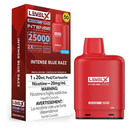 Level X - Boost Intense G2 Pods (25k puffs) (PROVINCIAL)