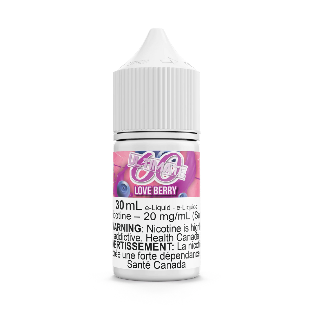 Love Berry by Ultimate 60 Salt 30mL e-liquid bottle