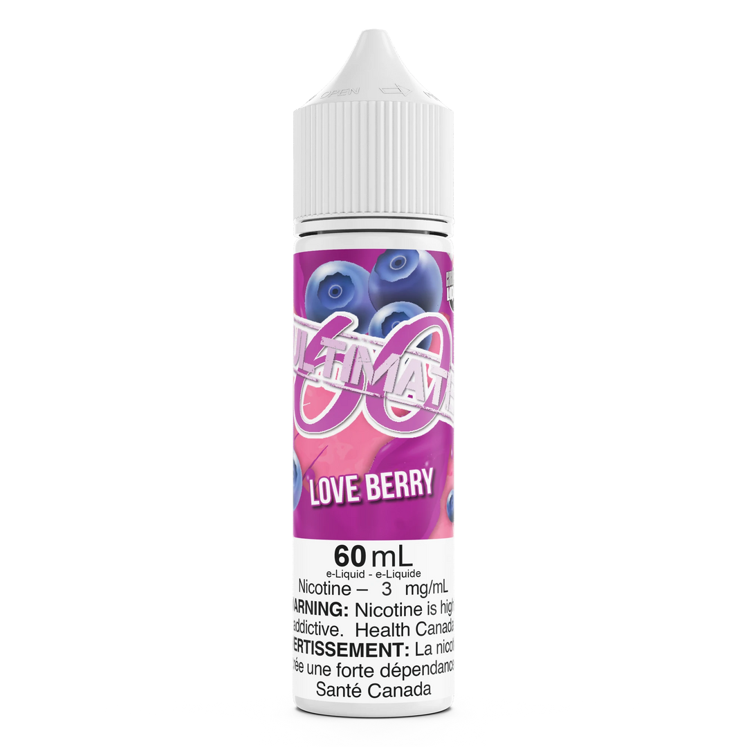Love Berry by Ultimate 60 60mL e-liquid bottle