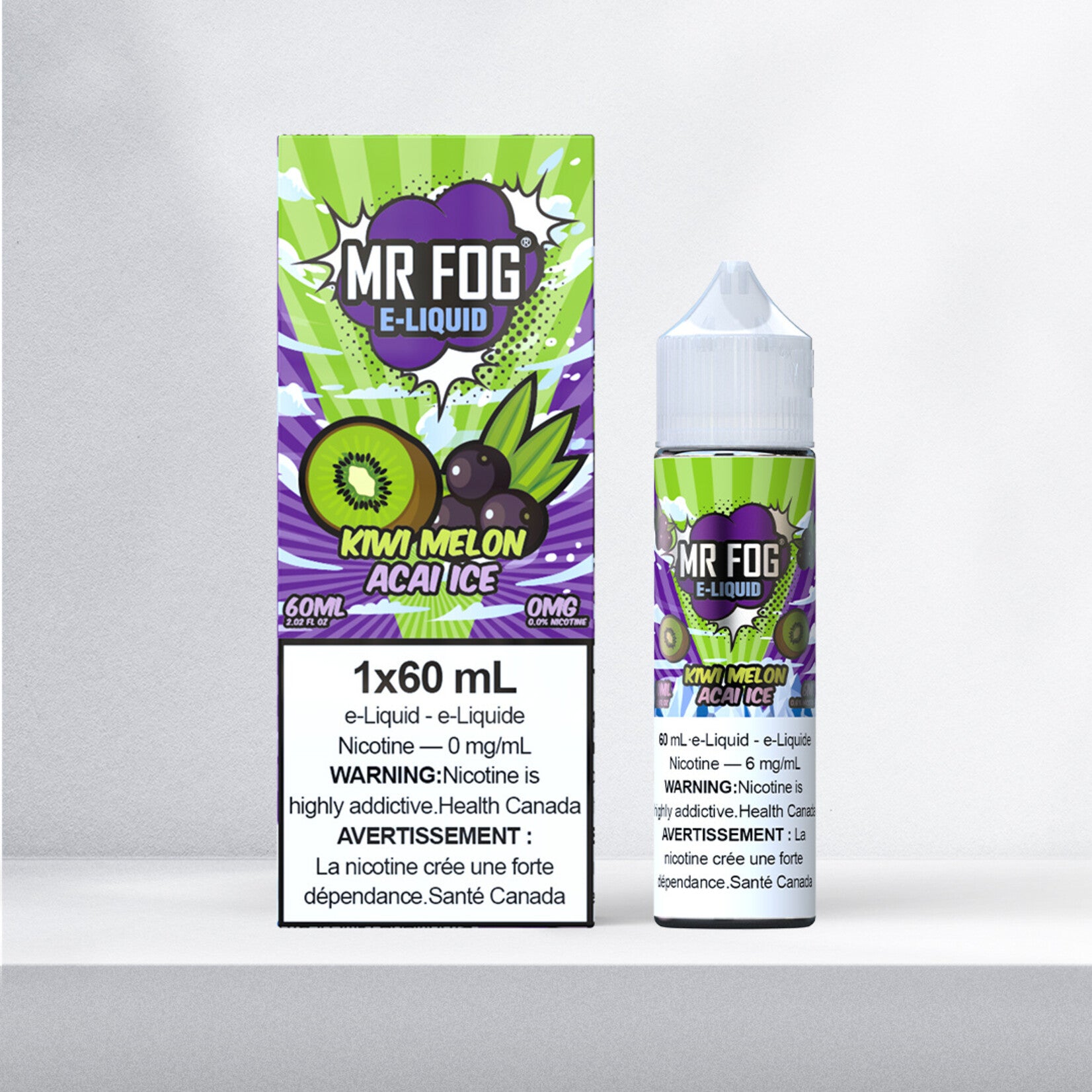 Mr.Fog - Glace au kiwi, melon et açaï (FÉDÉRAL)