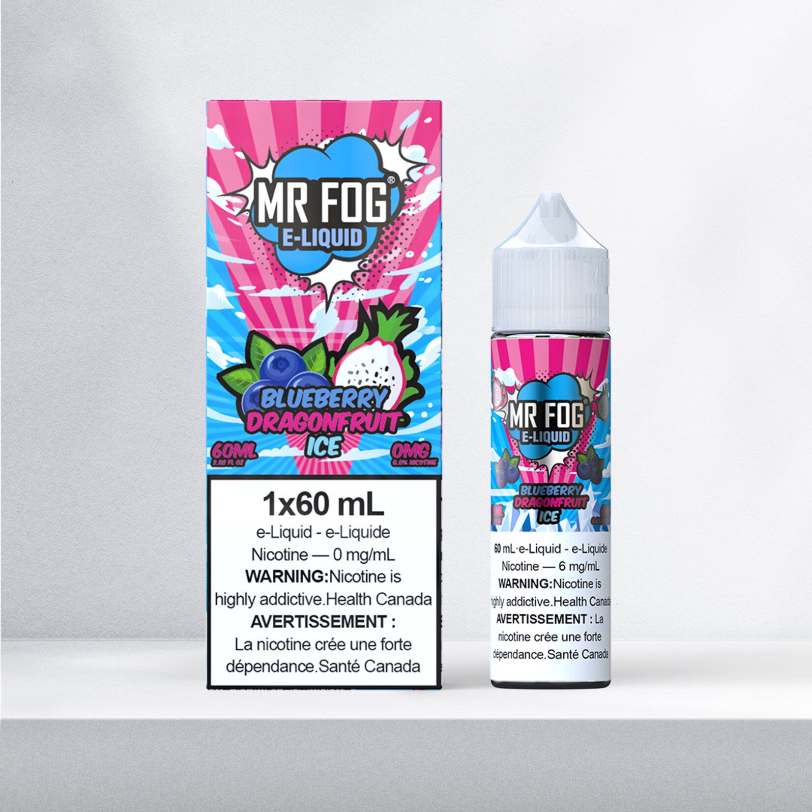 Mr.Fog - Glace aux myrtilles et au fruit du dragon (FÉDÉRAL)