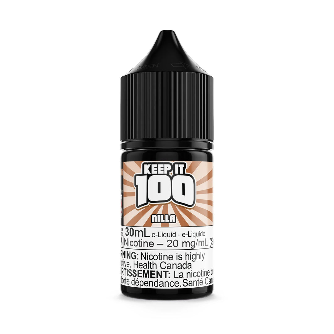 Nilla by Keep It 100 Salt 30mL e-liquid bottle