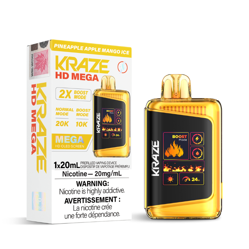 Kraze HD Mega - Disposable E-Cig (PROVINCIAL) (20k Puffs)