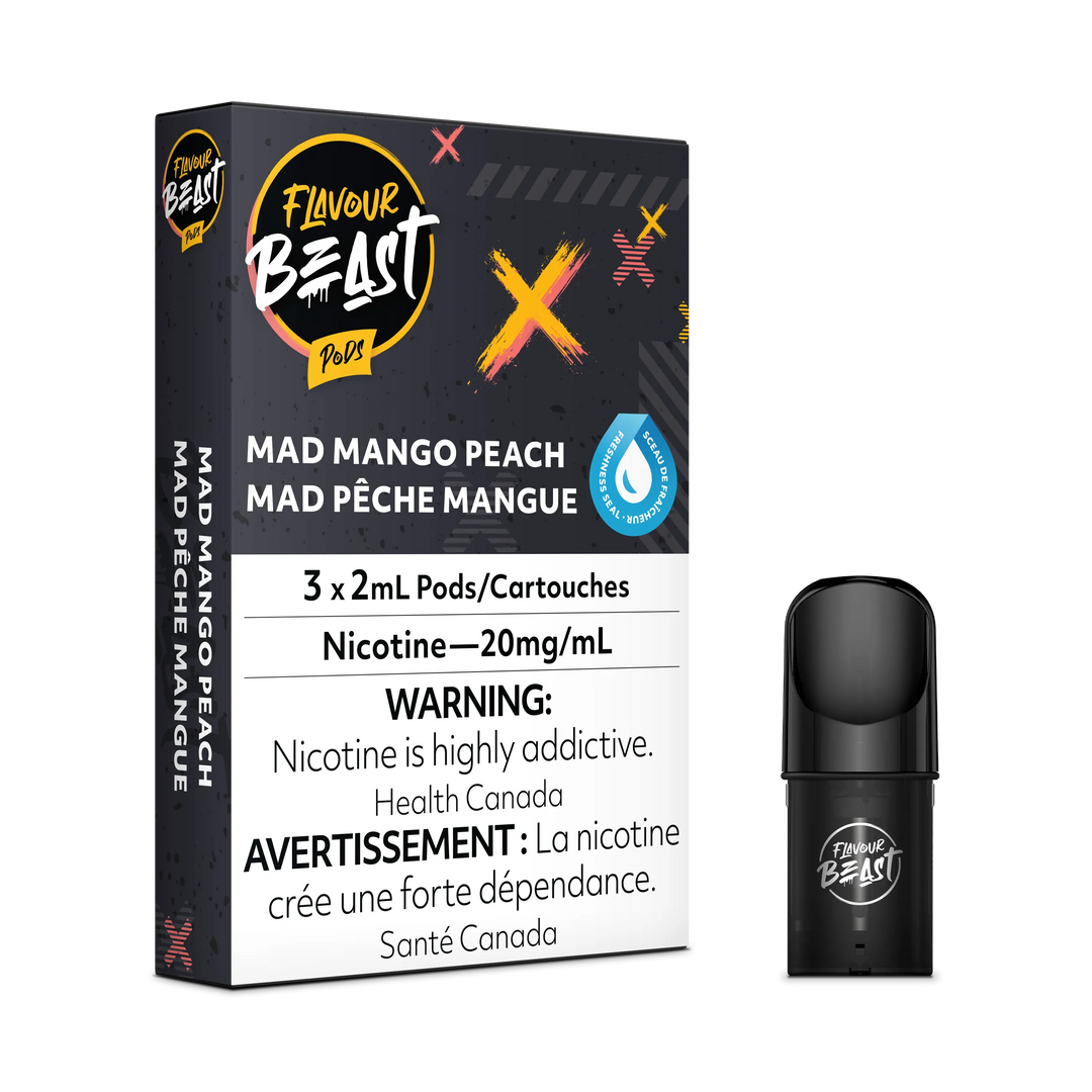 Flavour Beast Flow Pods - Mad Mango Peach