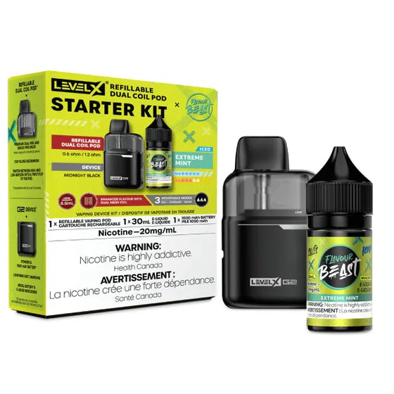 Level X Starter Kit (G2 Base + Pod + Flavour Beast E-Liquid)