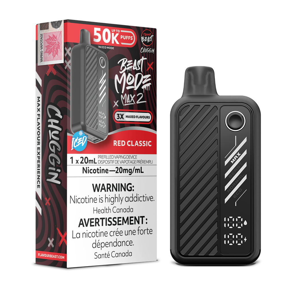 Flavour Beast Mode Max 2 – Cigarette électronique jetable (PROVINCIALE) (50 000 bouffées) 