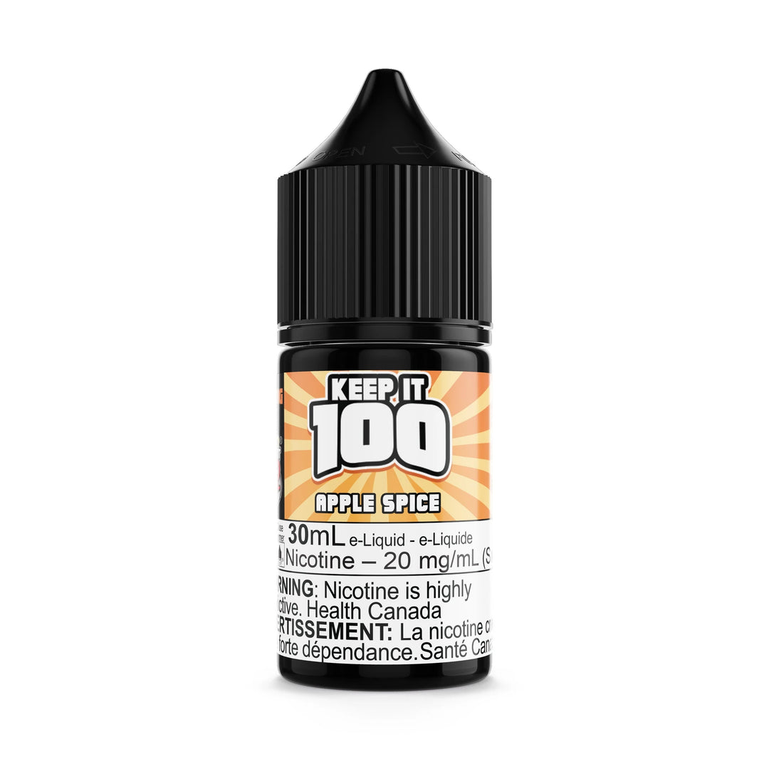 Spiced Apple by Keep It 100 Salt 30mL e-liquid bottle