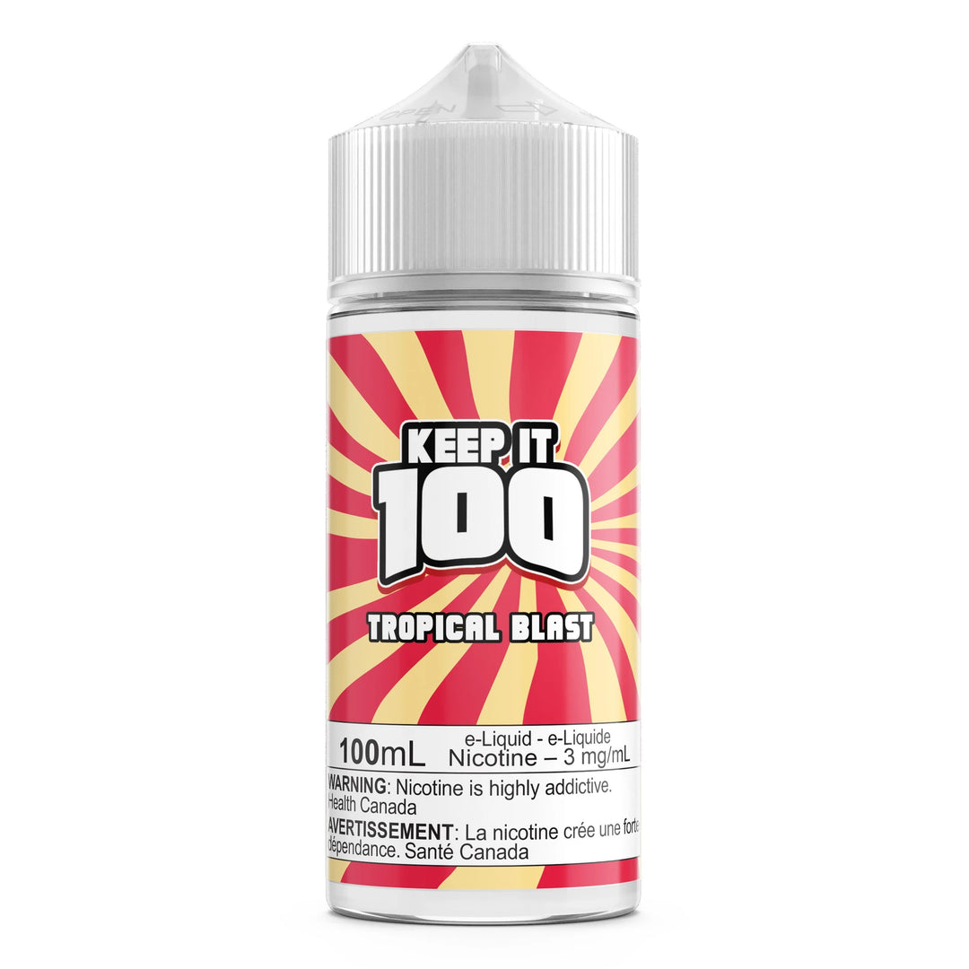 Tropical Blast by Keep It 100 100mL e-liquid bottle