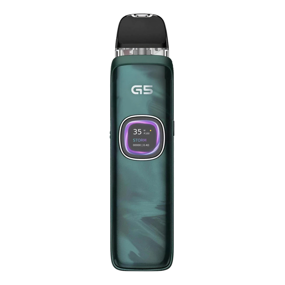 Uwell Caliburn G5 Open Pod Kit 2mL in Lake Green.