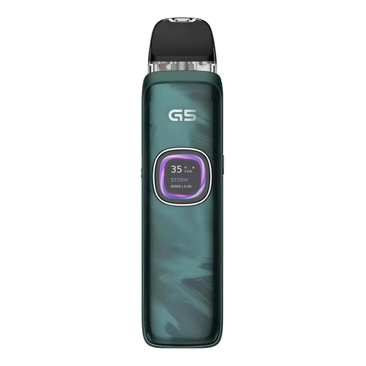 Uwell Caliburn G5 Open Pod Kit 2mL in Lake Green.