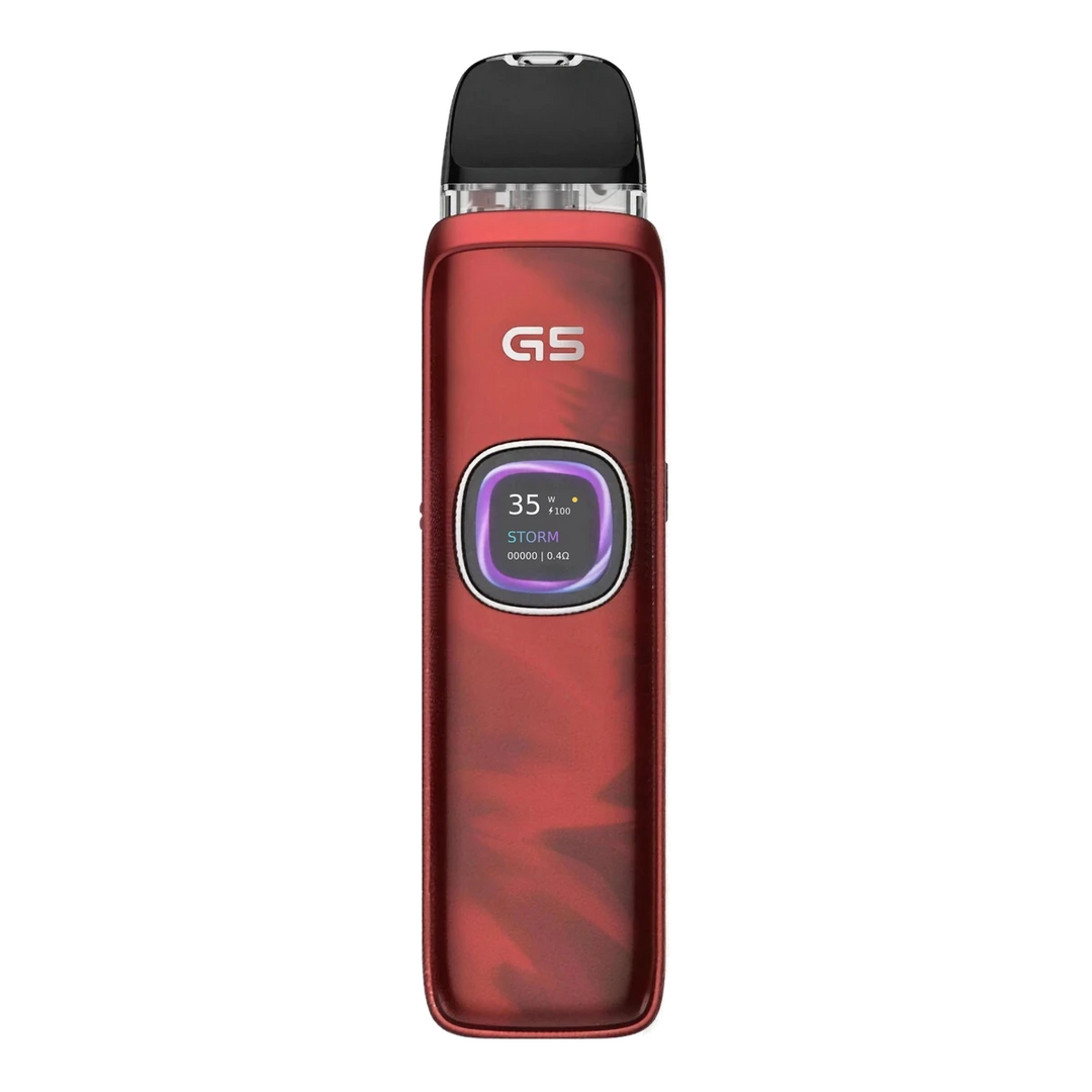 Uwell Caliburn G5 Open Pod Kit 2mL in Maple Red.